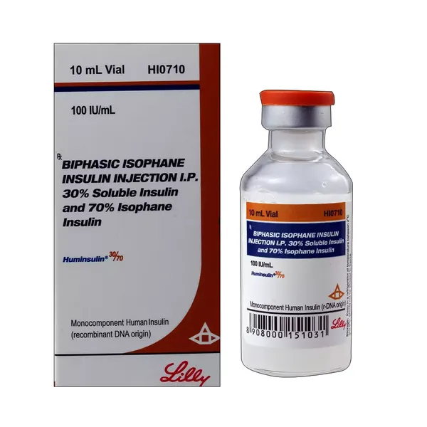 HUMINSULIN 30/70 100IU 10ML VIAL