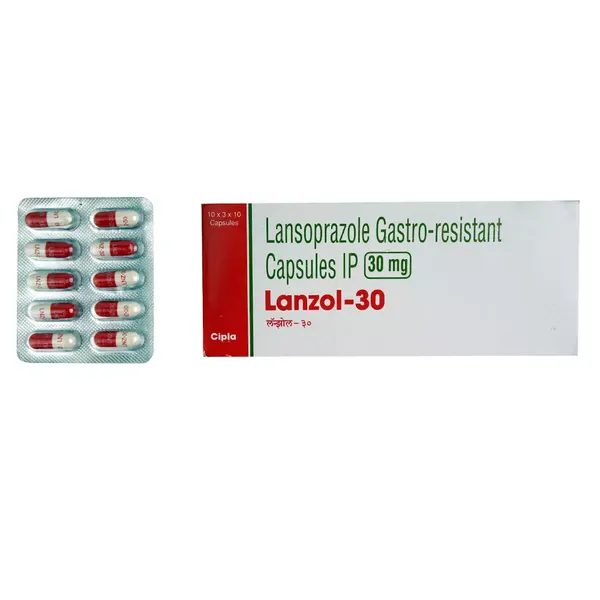 LANZOL 30MG 10CAP