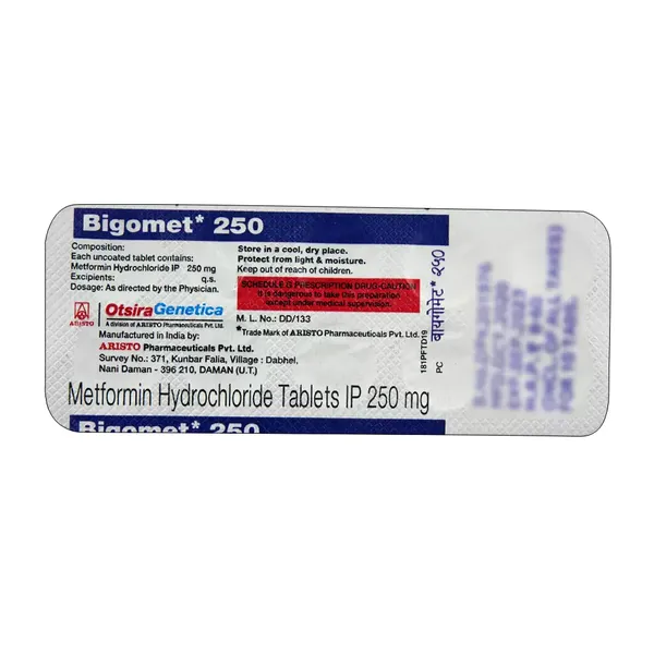 BIGOMET 250MG 10TAB