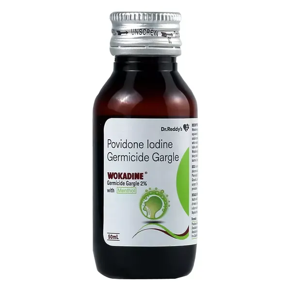 WOKADINE 2% GARGLE 50ML