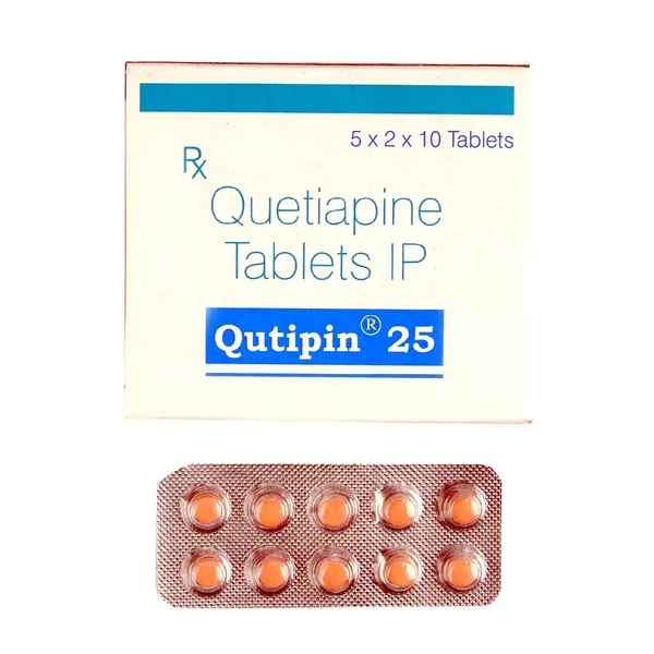 QUTIPIN 25MG 10TAB