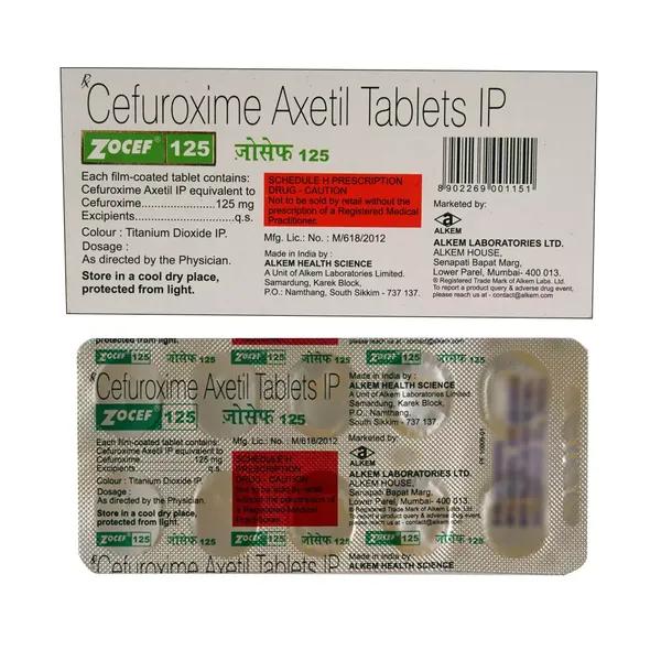 ZOCEF 125MG 10TAB