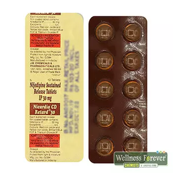 NICARDIA-RETARD CD 30MG 10TAB