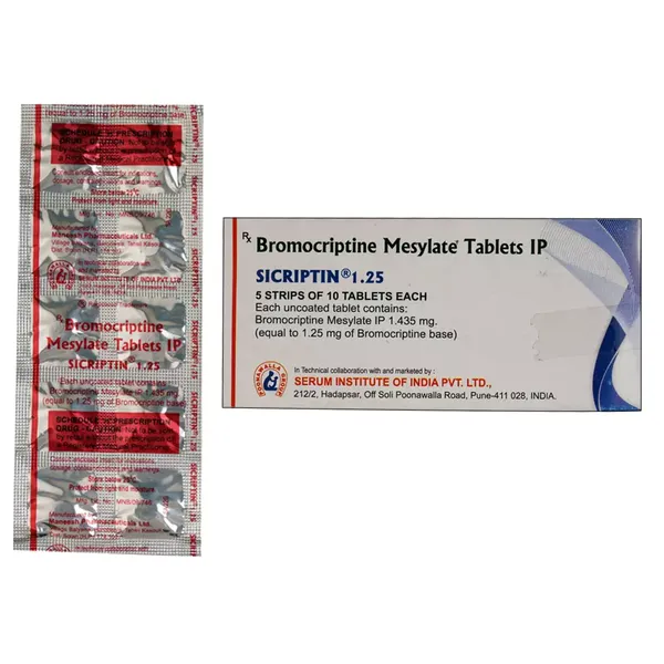 SICRIPTIN 1.25MG 10TAB