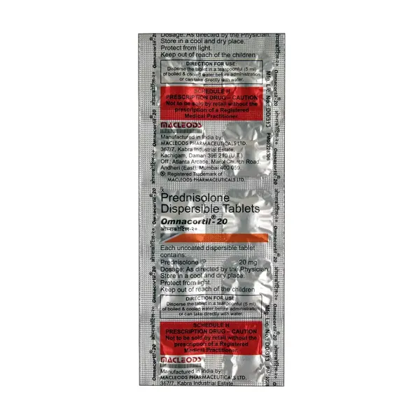 OMNACORTIL 20MG 10TAB