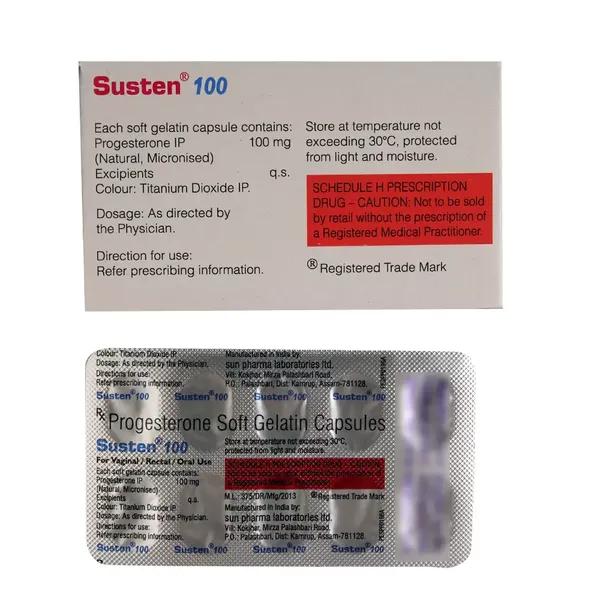 SUSTEN 100MG 10CAP