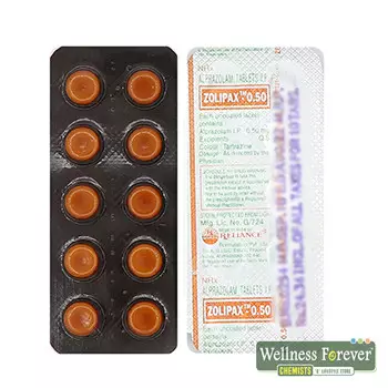 ZOLIPAX 0.50MG 10TAB