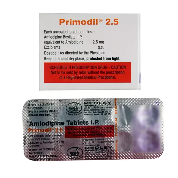 PRIMODIL 2.5MG 10TAB