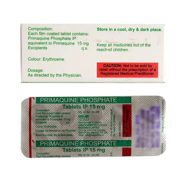 PRIMAQUINE 15MG 10TAB