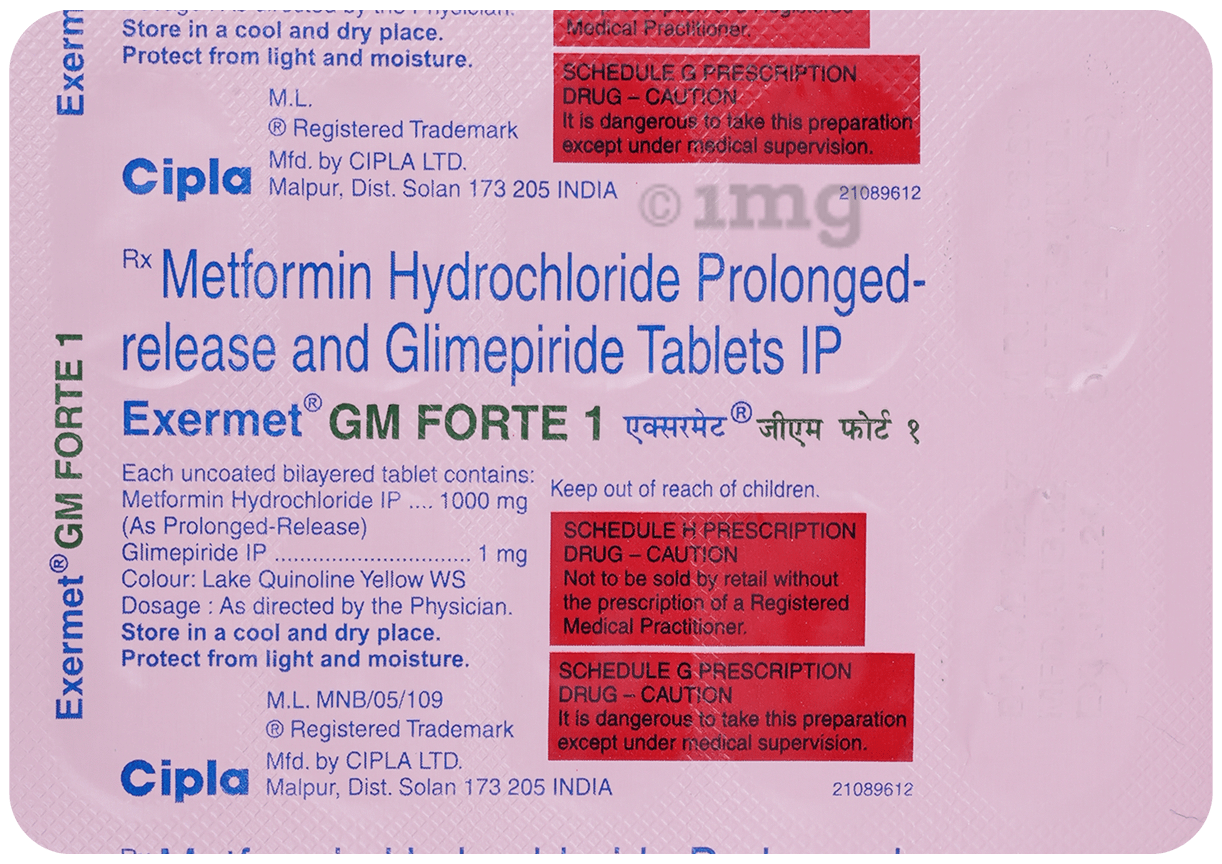 Exermet GM Forte 1 Tablet PR