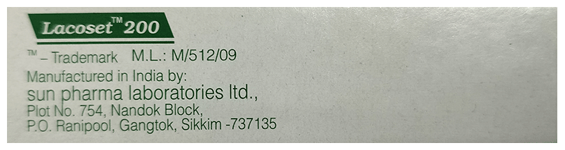 Lacoset 200 Tablet