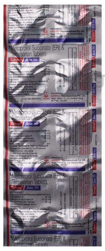 Telvas Beta 50 Tablet ER