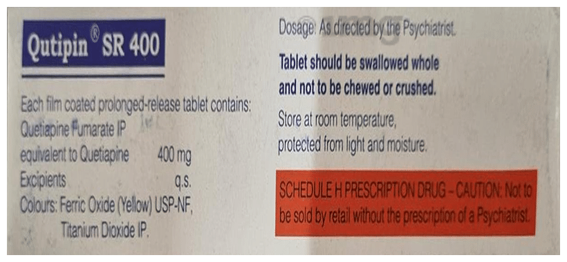 Qutipin SR 400 Tablet