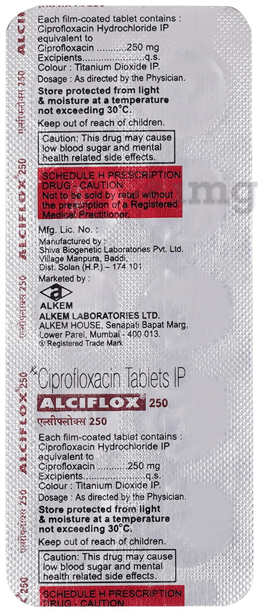 Alciflox 250mg Tablet