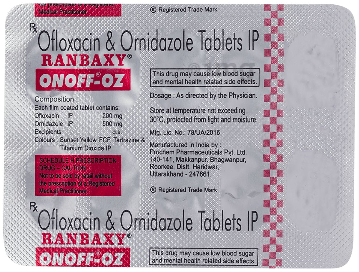 Onoff OZ 200mg/500mg Tablet