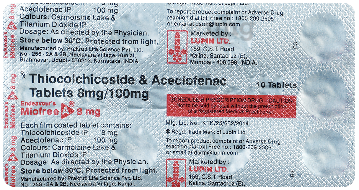 Miofree A 8mg Tablet