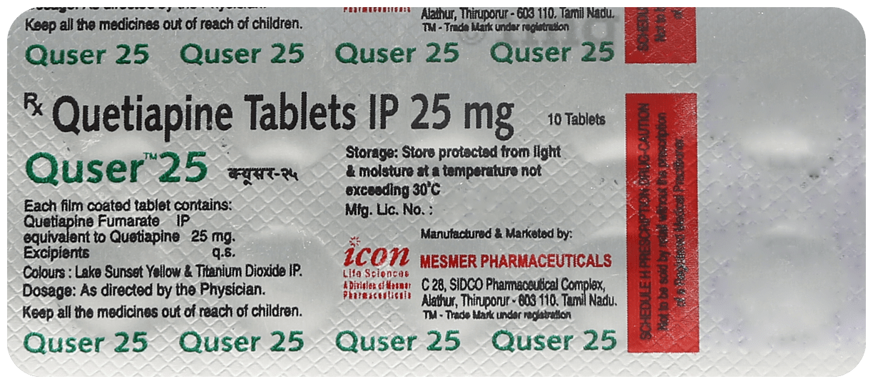 Quser 25mg Tablet
