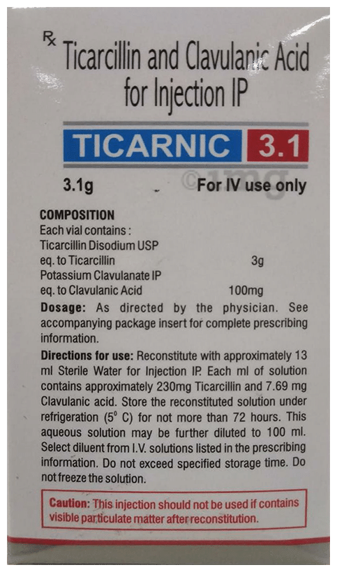 Ticarnic  3.1 Injection