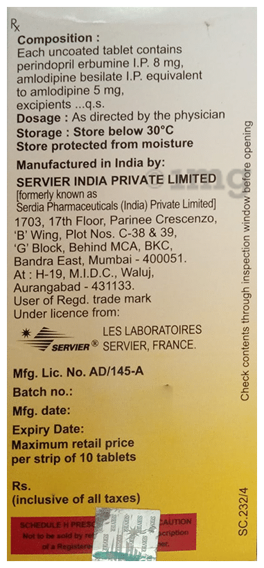 Coversyl-AM 8/5 Tablet