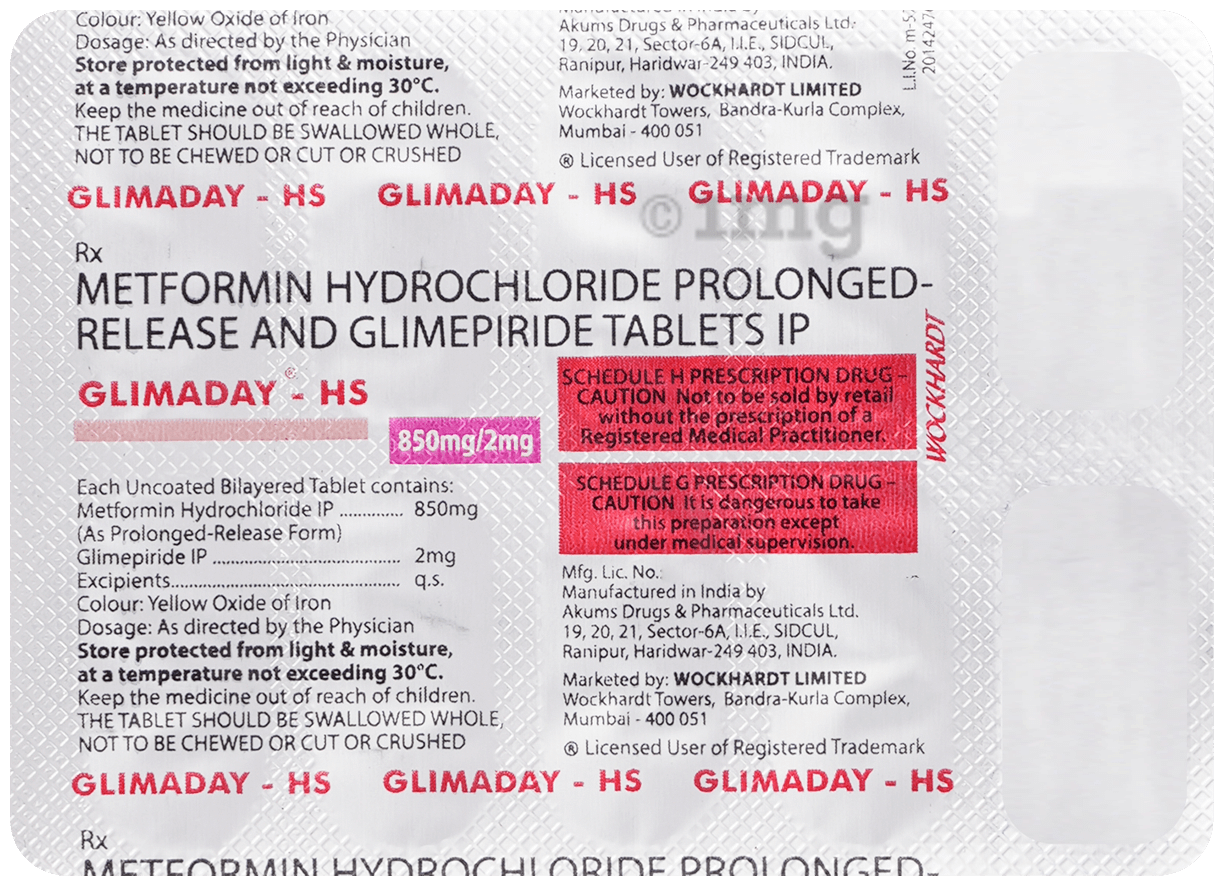 Glimaday -HS Tablet PR