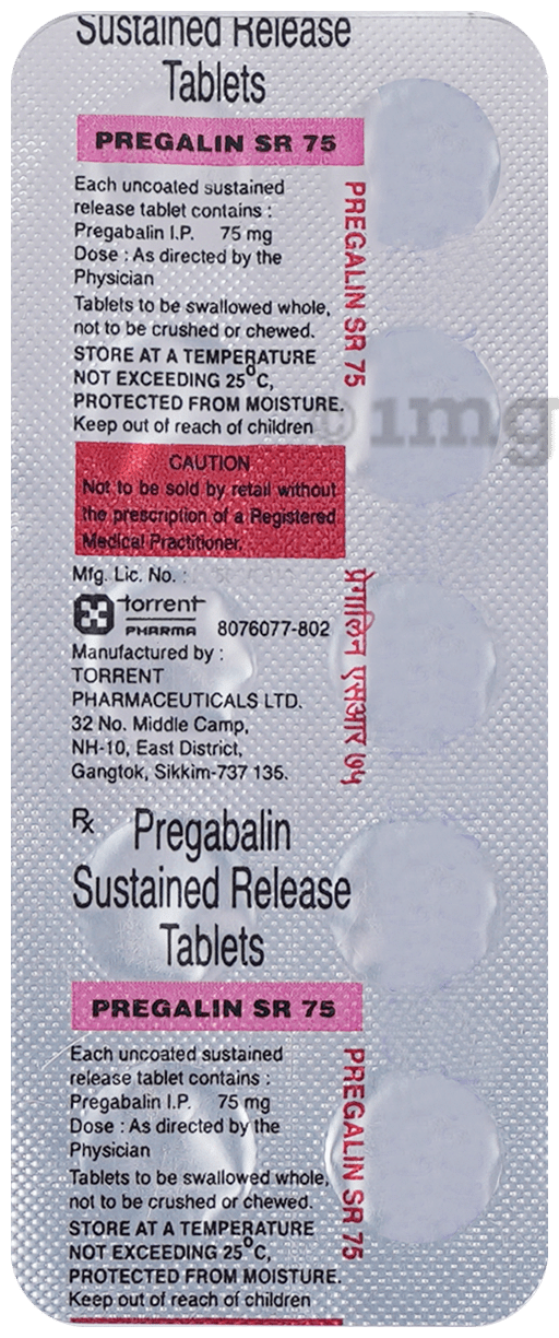 Pregalin SR 75 Tablet