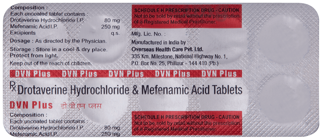 Dvn Plus 80mg/250mg Tablet