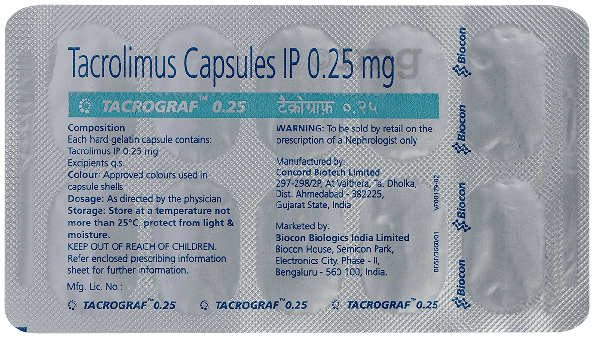 Tacrograf 0.25 Capsule