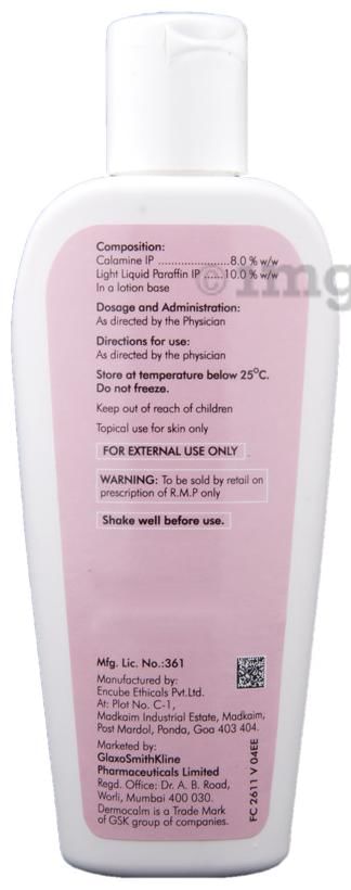 Dermocalm Calamine &amp; Light Liquid Paraffin Lotion