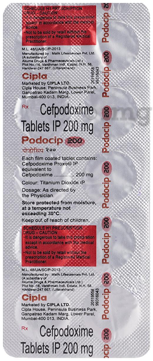 Podocip 200mg Tablet