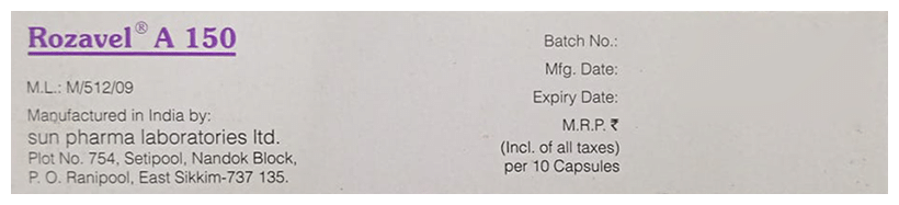 Rozavel A 150 Capsule