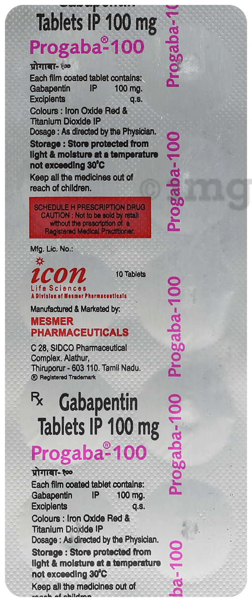 Progaba 100mg Tablet
