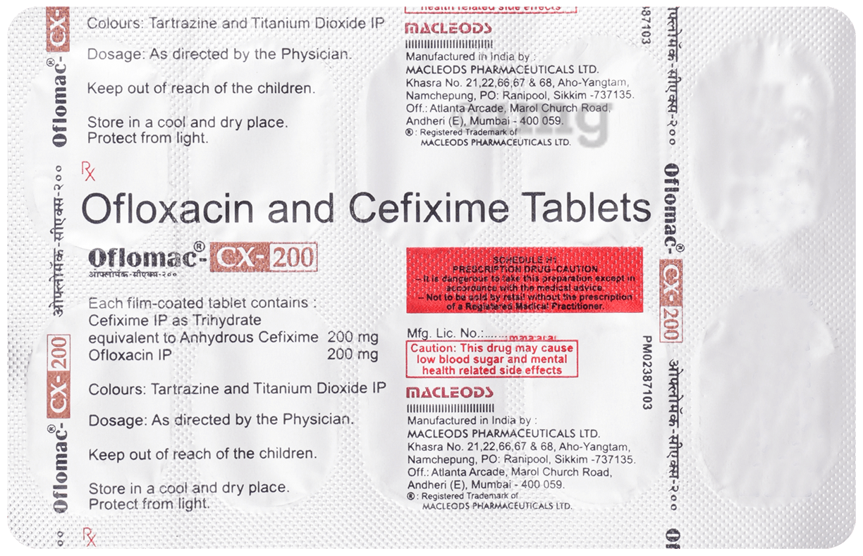 Oflomac CX 200 mg/200 mg Tablet