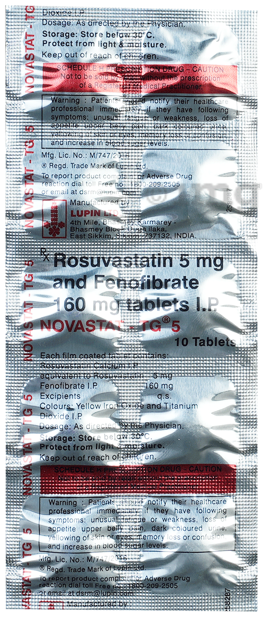 Novastat-TG 5 Tablet