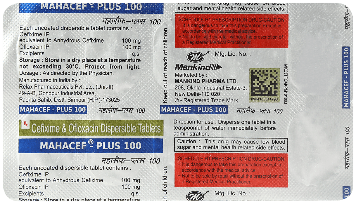 Mahacef-Plus 100 Tablet