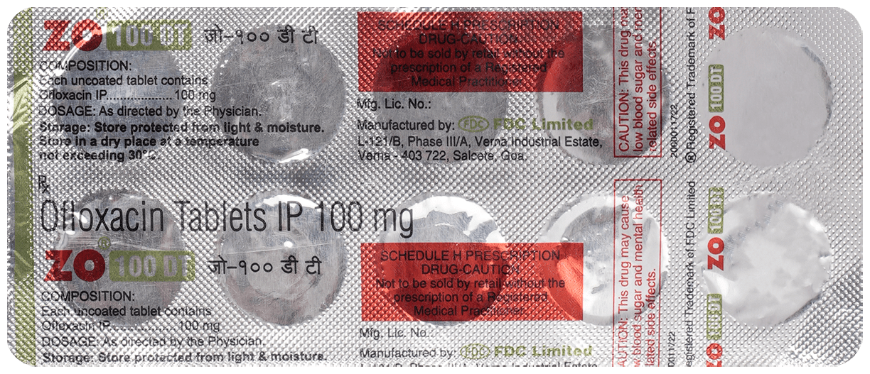 ZO 100mg Tablet DT