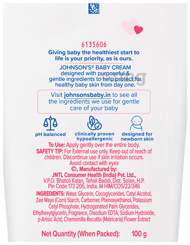 Johnson's Baby  Cream