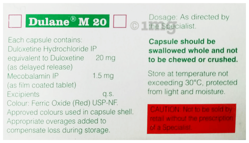 Dulane M 20 Capsule DR