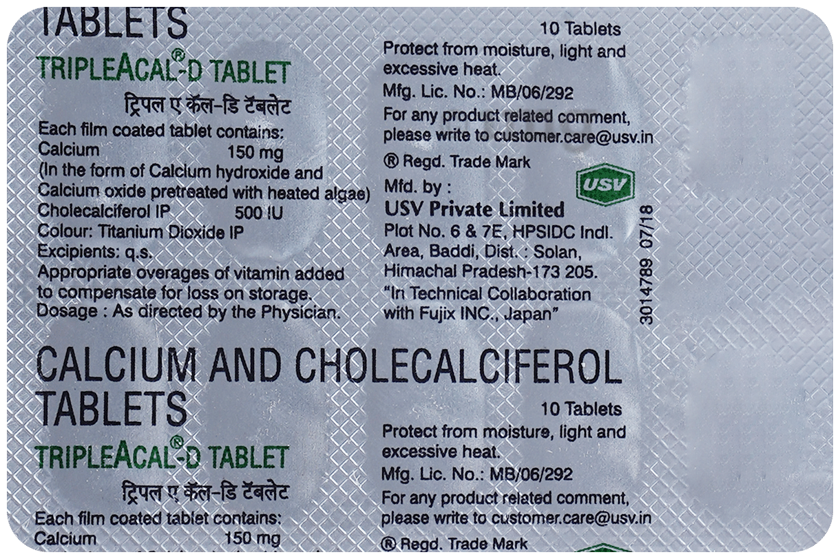 TripleACal -D Tablet