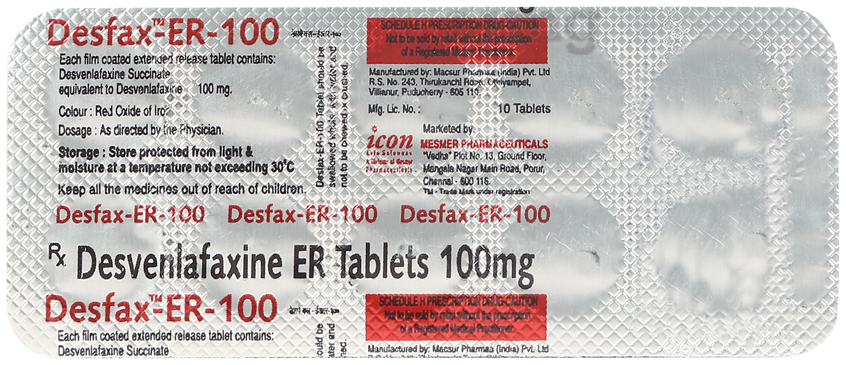 Desfax 100mg Tablet ER