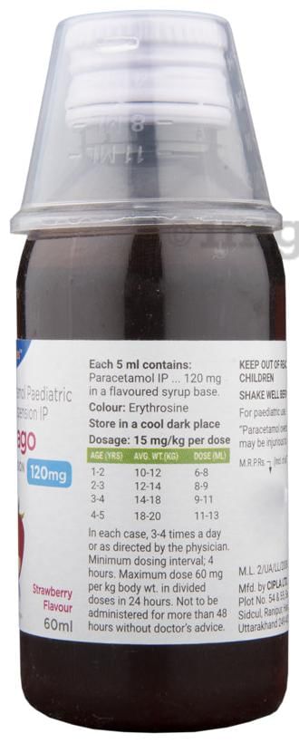 Fevago 120mg Oral Suspension Strawberry