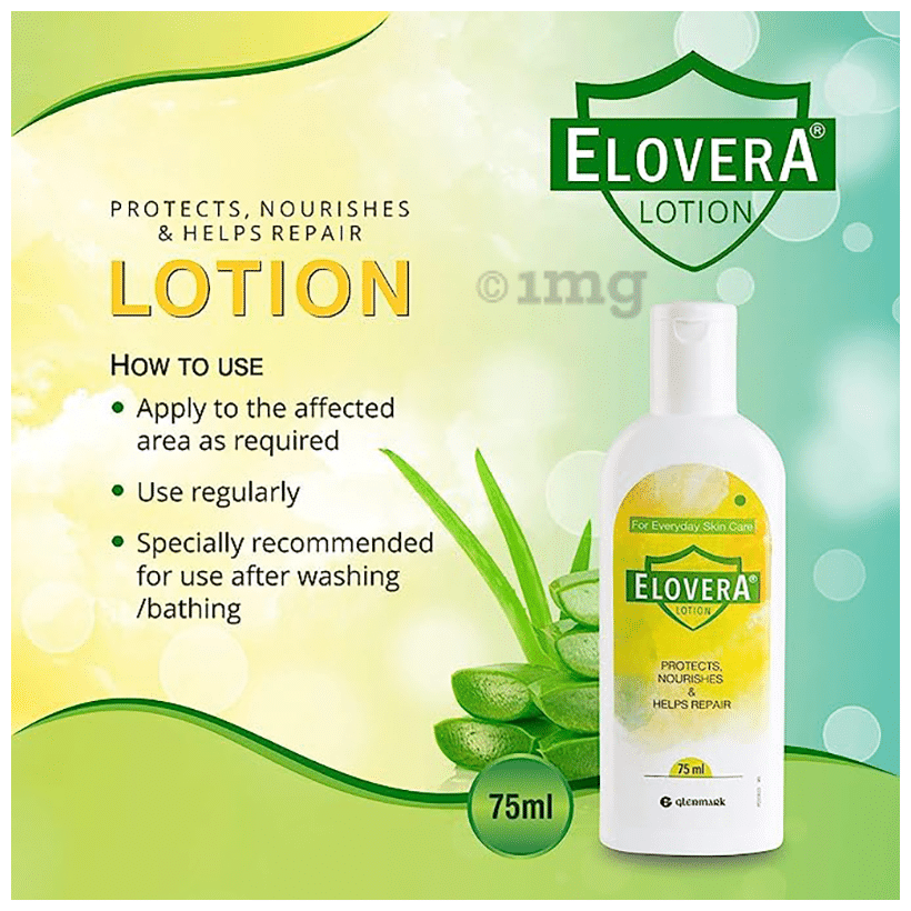 Elovera Lotion with Aloe Vera &amp; Vitamin E | Protects &amp; Nourishes Skin