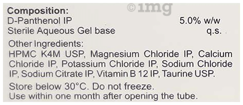 Panthegel 5% D-Panthenol Ophthalmic Gel