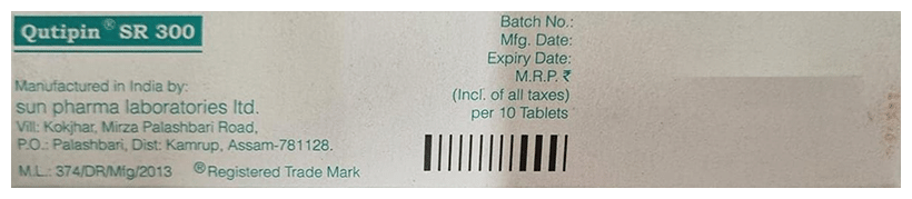 Qutipin SR 300 Tablet