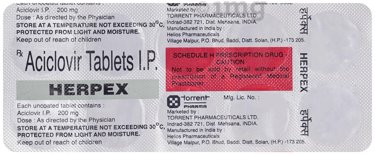 Herpex 200mg Tablet