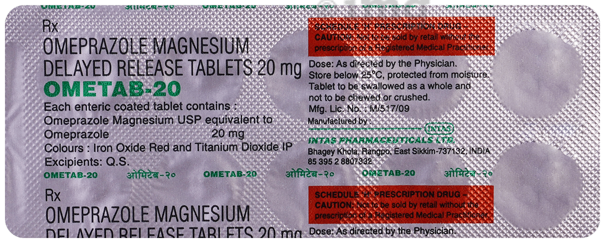 Ometab 20mg Tablet DR