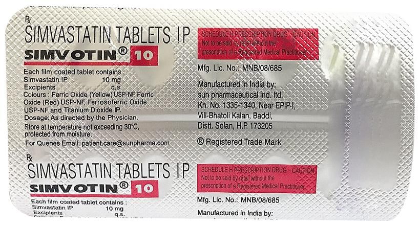 Simvotin 10 Tablet