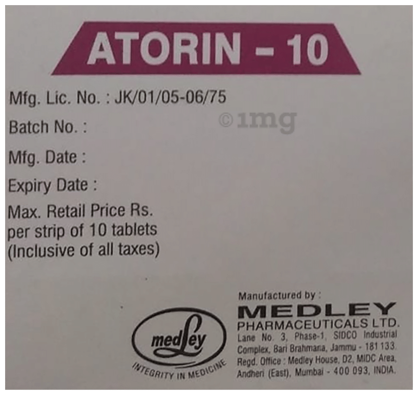 Atorin 10 Tablet