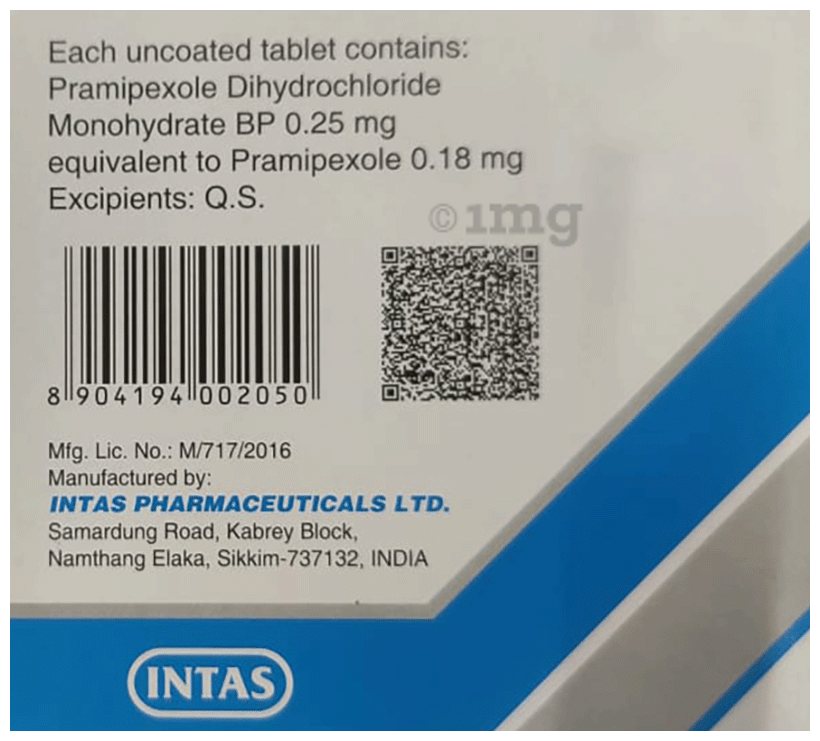 Pramirol 0.25 Tablet