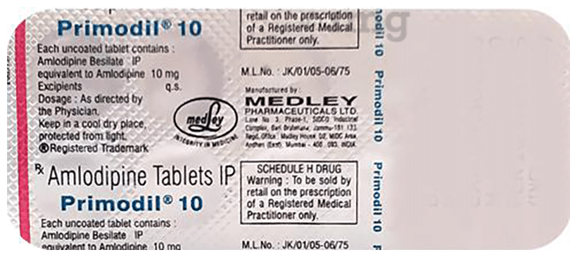 Primodil 10 Tablet
