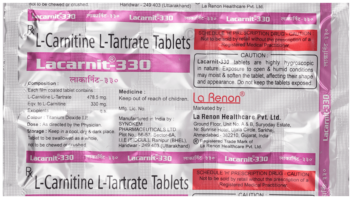 Lacarnit 330 Tablet